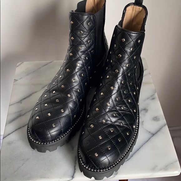 New Gia-Stud-Quilted Chelsea Boot - Picture 3 of 7